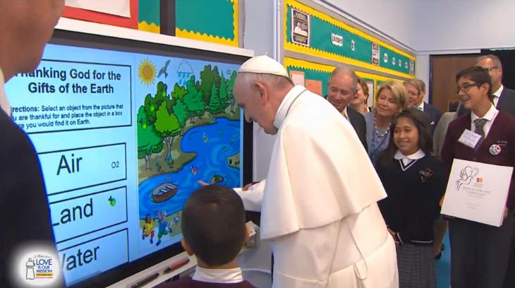 Pope Francis SMART Board